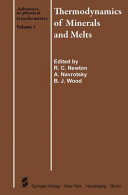 Copertina  Thermodynamics of minerals and melts