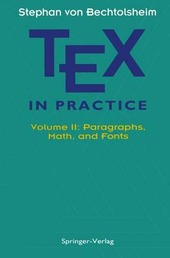 Copertina  TEX in practice. Vol.II: paragraphs, math and fonts
