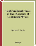 Copertina  Configurational forces as basic concepts of continuum physics