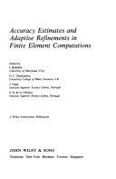 Copertina  Accuracy estimates and adaptive refinements in finite element equations
