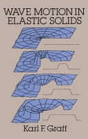 Copertina  Wave motion in elastic solids