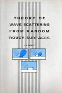 Copertina  Theory of wave scattering from random rough surfaces