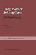 Copertina  Using toolpack software tools : Proceedings of the Ispra-Course held at the Joint Research Centre, Ispra, Italy, 17-21 November 1986