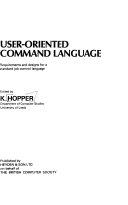 Copertina  User-oriented command language : requirements and design for a standard job control language