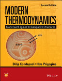 Copertina  Modern thermodynamics : from heat engines to dissipative structures