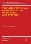 Copertina  Time and frequency representation of signals and systems