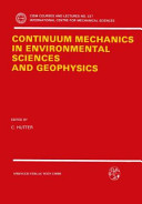 Copertina  Continuum mechanics in environmental sciences and geophysics