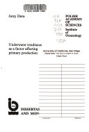 Copertina  Dissertations and Monographs